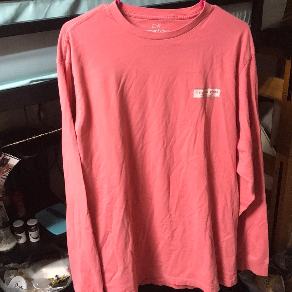 Pink Vineyard Vines long sleeve T-shirt